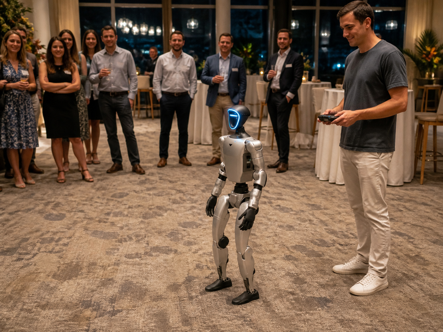 A guided Unitree G1 robot experience