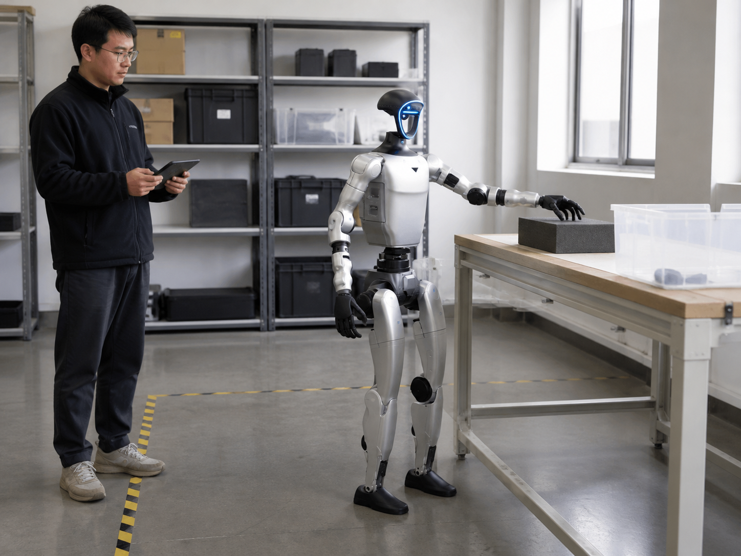 Supervised Unitree G1 acceptance and safety testing